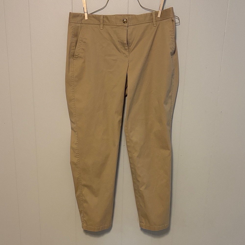 Talbots Women's Tan Straight Leg Pants